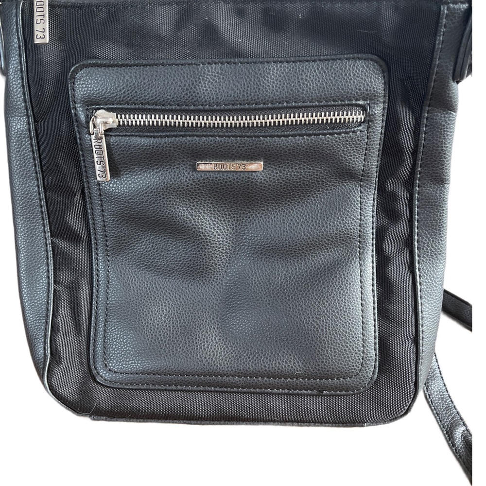 # 61- Roots Black Crossbody Bag - Picture 2 of 5
